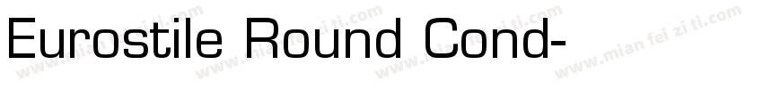 Eurostile Round Cond字体转换